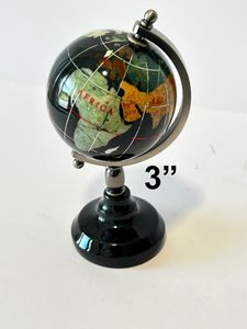 Globo Terráqueo Tradicional de Escritorio, Metálico, Redondo, Giratorio, Decorativo, con Diseño de Mapa del Mundo, Tema de Cultura Extranjera - Product Image 4