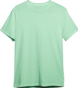 Camiseta Verde Menta para Hombre, Manga Corta, Cuello Redondo, Tejido Liso, Informal, Personalizable con Logotipo - Product Image 3
