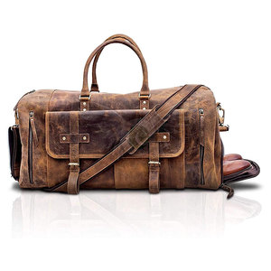 Bolsa de Lona Impermeable de Cuero Genuino, Diseño Convertible en Mochila, Compartimento para Zapatos, Correa Ajustable, Capacidad Personalizable, Deportiva - Product Image 2