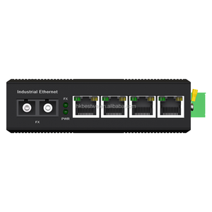 Made in China 10/100Mbps 4RJ45 1*155Mbps Single Mode Duplex SC Fiber Optic Ethernet Industrial <b>Switch</b> Reach 20KM - Product Image 1