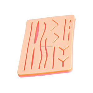 Almohadilla de Práctica de Sutura con 14 Heridas Pre-cortadas de Silicona para Entrenamiento Médico en Universidades, Simulación Quirúrgica, Proveedor Mayorista - Product Image 3