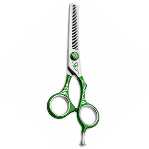 Ciseaux à effiler les cheveux pour stylistes professionnels, en acier inoxydable durable, avec lame tranchante et manche en céramique, pour droitiers - Product Image 1