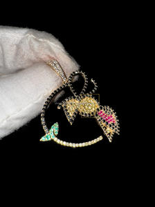 Iced Dove Peace Gemstone Moissanite <b>Pendant</b> 10K <b>Solid</b> Real <b>Gold</b> Custom Necklace Dainty Humming Bird Hip Hop Charms Cute Gifting - Product Image 3