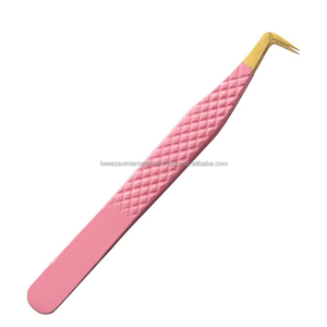 <b>Professional</b> Women's Stainless Steel Eyebrow Extension Eyelash Tweezers Pointed Volume Fiber Beauty Tool Specialist Manufacturer - Product Image 4