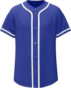 Servicio OEM de Camisetas de Béisbol Personalizadas, Cierre de Botones Frontales, Manga Corta, Unisex, Malla Transpirable, Absorbe la Humedad, Protección UV, Deportiva - Product Image 1