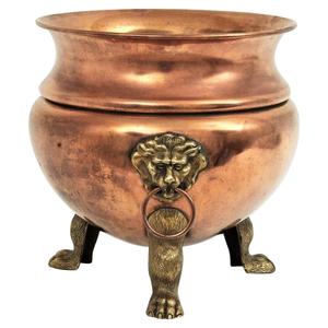 Luxurious Design Pure Brass Planter with Gold <b>Legs</b> Ideal for Living Room and Garden <b>Table</b> Decoration - Product Image 1