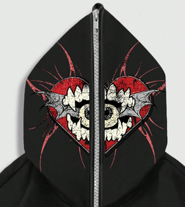 Vente en gros de sweats à capuche streetwear en coton lourd, surdimensionnés, avec fermeture éclair, logo personnalisé, fournisseur Pakistan - Product Image 3