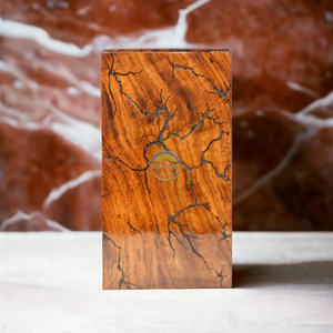 Urne funéraire en bois de rose sculptée à la main AYAANS, très vendue, pour cendres d'adultes, urnes funéraires en gros (6X6X11)IN - Product Image 1