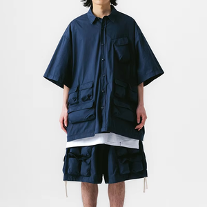 Ensemble court pour homme en velours d'hiver avec poches cargo 3D, sportif, écologique, toucher doux, fabricant OEM personnalisé - Product Image 3