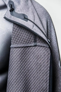 Sudadera con Capucha para Hombre, Corte Regular, Color Gris Sólido, Transpirable, de Poliéster, Personalizable - Product Image 4