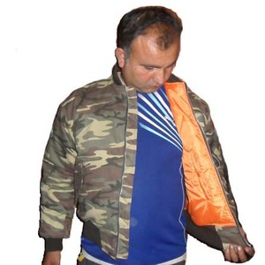 Men Nylon <b>Pilot</b> <b>Jacket</b> Long Sleeve Airline Uniform MA1 Bomber Style With Faux Fur Collar - Product Image 5