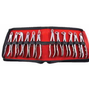 Juego de 12 Pinzas de Extracción Dentales Ergonómicas de Primera Calidad, Herramientas de Extracción Dental Superior e Inferior de Alta Gama con Estuche, Instrumentos Médicos - Product Image 1