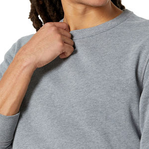 Pull à col rond pour homme de qualité supérieure, design tendance, logo personnalisé, respirant, séchage rapide, coupe classique, polyester/coton - Product Image 2