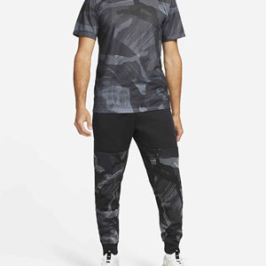 Pantalons de survêtement décontractés en toile imprimée personnalisée, 100% coton, avec cordon de serrage et poches, streetwear, joggers pour hommes - Product Image 3