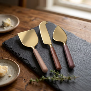 Juego de Regalo de Cuchillo y Tenedor para Queso, Elegante Juego de Cubiertos de Acero Inoxidable para Servir, para Cumpleaños, Aniversarios, Bodas y Ocasiones Especiales - Product Image 4