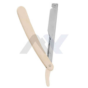 Professional Barber Razors Manufacturer Shaving Supplier <b>Slide</b> Lock Barber Shaving Razors Stainless Steel <b>Plastic</b> Handle Razors - Product Image 5