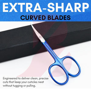 Tijeras para Uñas de Acero Inoxidable con Recubrimiento Azul, para Zurdos, Buena Calidad, Mejor Vendedor, Precio de Fábrica, OEM - Product Image 4