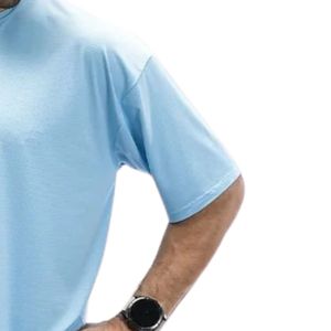Men's <b>Sky</b> <b>Blue</b> Crew Neck Short Sleeve T Shirt Loose Fit Casual Sports <b>Top</b> Lightweight Everyday Summer Shirt Comfortable Basic - Product Image 3