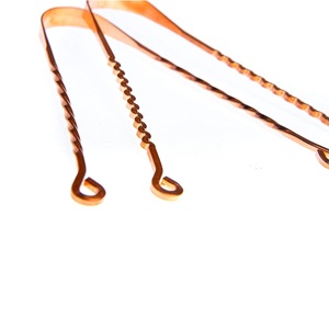 Copper Tongue Scraper Metal Oral Hygiene Tool Modern Exquisite Design Promotional <b>Novelty</b> Gift - Product Image 1