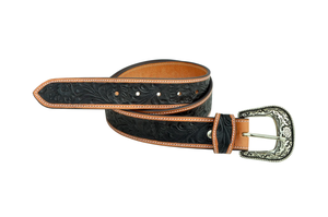 Handcrafted Genuine Leather Western <b>Belt</b> for Men Tooled Leather Design OEM Wholesale Supplier - Product Image 4