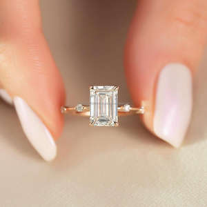 <b>For</b> GIA Certified Custom 18K Gold Rhodium Plating Engagement Ring <b>Cushion</b> Cut Natural Diamond <b>for</b> Bulk Jewelry Supply Certified - Product Image 1