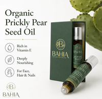 BAHIA Huile de graines de figue de Barbarie biologique pressée à froid 100% pure naturelle en flacons pour le visage, le corps et les cheveux, tous types de peau