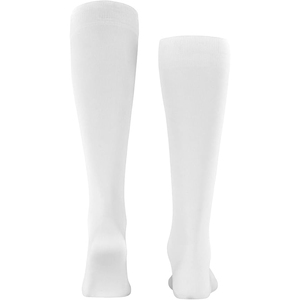 <b>Men's</b> <b>White</b> Knee High <b>Socks</b> 100% Cotton Breathable Knitted Solid Color Regular Style Spring Daily Wear - Product Image 3