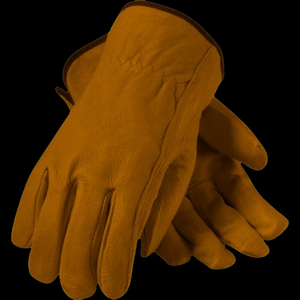 Gants de sécurité résistants à la chaleur Vantrex Industries, 12 pouces, jaunes, avec manchette élastique, bouts des doigts antidérapants, 7 oz, usage général - Product Image 5