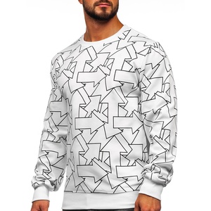 Sudaderas con capucha de cuello redondo al por mayor de alta calidad, transpirables, para hombre, sublimadas, duraderas, de manga larga. - Product Image 1