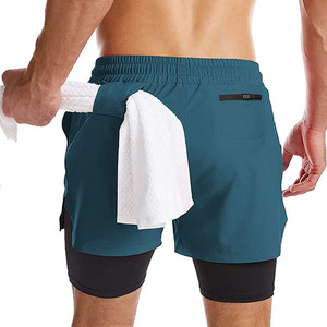 Men's Casual Canvas Running Shorts with <b>Drawstring</b> Closure and Custom Logo Printing-Latest Design - Product Image 3
