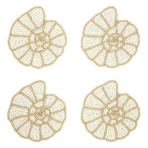 Sous-verre perlé en gros, motif floral, fait main, design floral moderne, broderie de perles de rocaille - Product Image 3