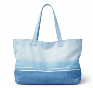 Sacs fourre-tout de plage d'été personnalisés en gros pour femmes, grands sacs à main en toile avec fermeture éclair et poignée d'épaule - Product Image 4
