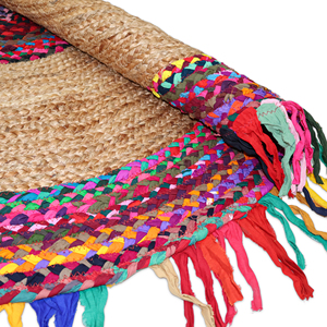 Handmade Braided 100% Organic Jute <b>Rug</b> 9x12 ft & 10x14 ft Extra/<b>Large</b> Bohemian Eco-Friendly Non-Slip Solid Color Low Pile - Product Image 3