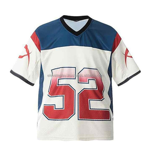 Maillots de football américain sur mesure vente en gros d'usine Oem Odm tissu doux par sublimation prêt pour la ligue et l'entraînement des équipes - Product Image 1
