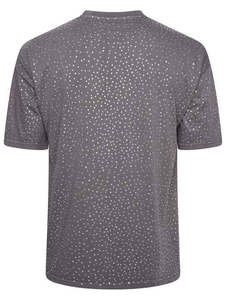 Meilleur fabricant de t-shirts pour hommes en coton 100% avec strass, coupe ample, légers, caractéristiques optimales, t-shirt avec strass pour hommes - Product Image 2