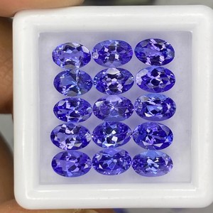 Tanzanita Natural Ovalada con Corte Facetado, Gema Suelta, Piedra Azul Violeta Genuina y Rara, Calidad Premium, Certificada por Terceros - Product Image 4