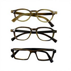 Lunettes de soleil et lunettes de vue de luxe au design moderne en corne de buffle, style papillon, protection UV 400, étui à lunettes, livraison rapide - Product Image 1