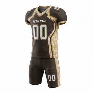 Ensemble personnalisable de maillot et short de football américain avec position du logo sur le devant - Product Image 4