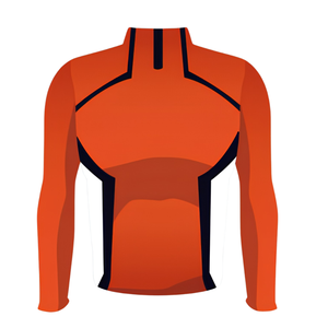 Custom Men's Sportswear Long Sleeve High Collar Polyester/Cotton <b>Sports</b> <b>Jersey</b> Athletic Wear Team Uniform Activewear Fitness - Product Image 2