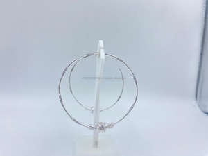 Pendientes colgantes de tuerca de Plata de Ley 925 al mejor precio, diseño clásico chapado en oro, hipoalergénico para orejas sensibles para fiestas - Product Image 1