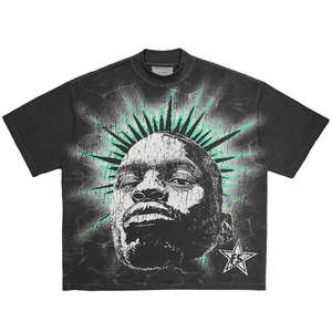 Fabricantes de Ropa con Impresión Bajo Demanda, Camiseta Holgada de Algodón 100% con Mangas Cortas y Estampado Personalizado DTG - Product Image 3