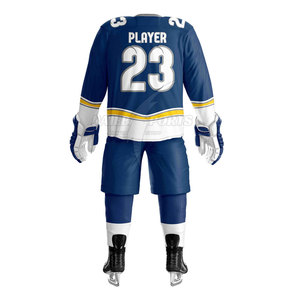 Diseño de Logotipo Personalizado, Uniforme de Hockey sobre Hielo para Hombre, Servicio OEM, Transpirable, 100% Poliéster, Conjunto de Alta Calidad al por Mayor - Product Image 3