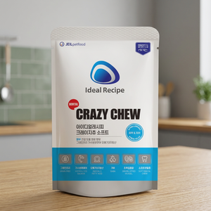 Friandises dentaires sans céréales Crazy Chew pour chiens, avec saumon hydrolysé et oméga, texture croustillante saine pour le bien-être, recette idéale - Product Image 4