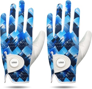 Nouveau design, gants de golf en cuir Cabretta de haute qualité, coupe-vent, imperméables, à séchage rapide, à doigts entiers, Bigwood Sports - Product Image 1