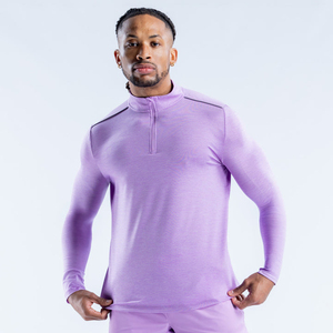 Wholesale Men's Gym T-Shirts Quick Dry Polyester Workout <b>Top</b> Moisture Wicking Men's Compression Breathable Shirts Custom Logo - Product Image 5