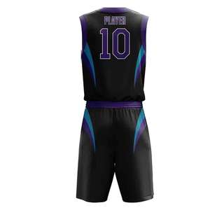 Uniforme de baloncesto de color sólido personalizado con el nombre y el número de tu equipo, camiseta sin mangas y pantalones cortos, ropa deportiva de secado rápido - Product Image 3