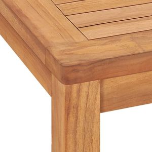 Table à manger robuste en teck massif brun chaud, 55,1x31,5x30,3 pouces - Product Image 5