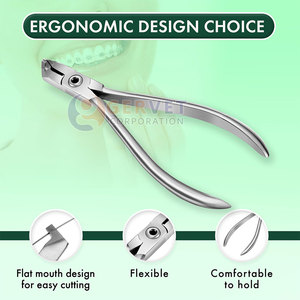 Coupe-fil orthodontique pour kit d'outils de retrait d'appareils dentaires, coupe-fil dur orthodontique, coupe-fil distal, outil de pince dentaire - Product Image 2
