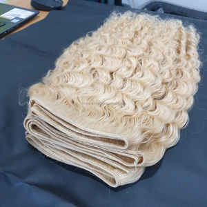 ผมต่อแบบตรงสีบลอนด์แท้ 100% คุณภาพพรีเมียม เกรด 6A-10A ไม่ผ่านการแปรรูป ทุกสี - Product Image 2