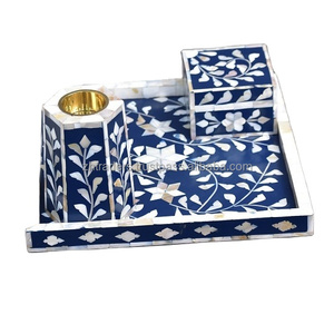 Elegante Colección con Incrustaciones de Nácar para Regalos Festivos de Ramadán y Árabes, Juego de Quemadores de Incienso de Madera Hechos a Mano con Aura de Sultán - Product Image 6